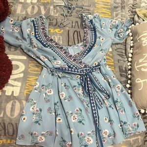 Francesca’s Never Worn Blue Romper Size Nedium
